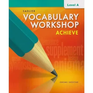 Vocabulary Workshop Achieve Se Gr 6 Lvl A