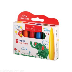 Faber-Castell 6 Finger Crayons – Safe and Fun Creativity for Your Kids