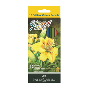 Faber-Castell "Colours of Nature" – 12 Brilliant Wood-Cased Colour Pencils