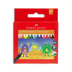 Faber-Castell Wax Crayons – 12 Pack (Ages 3+)